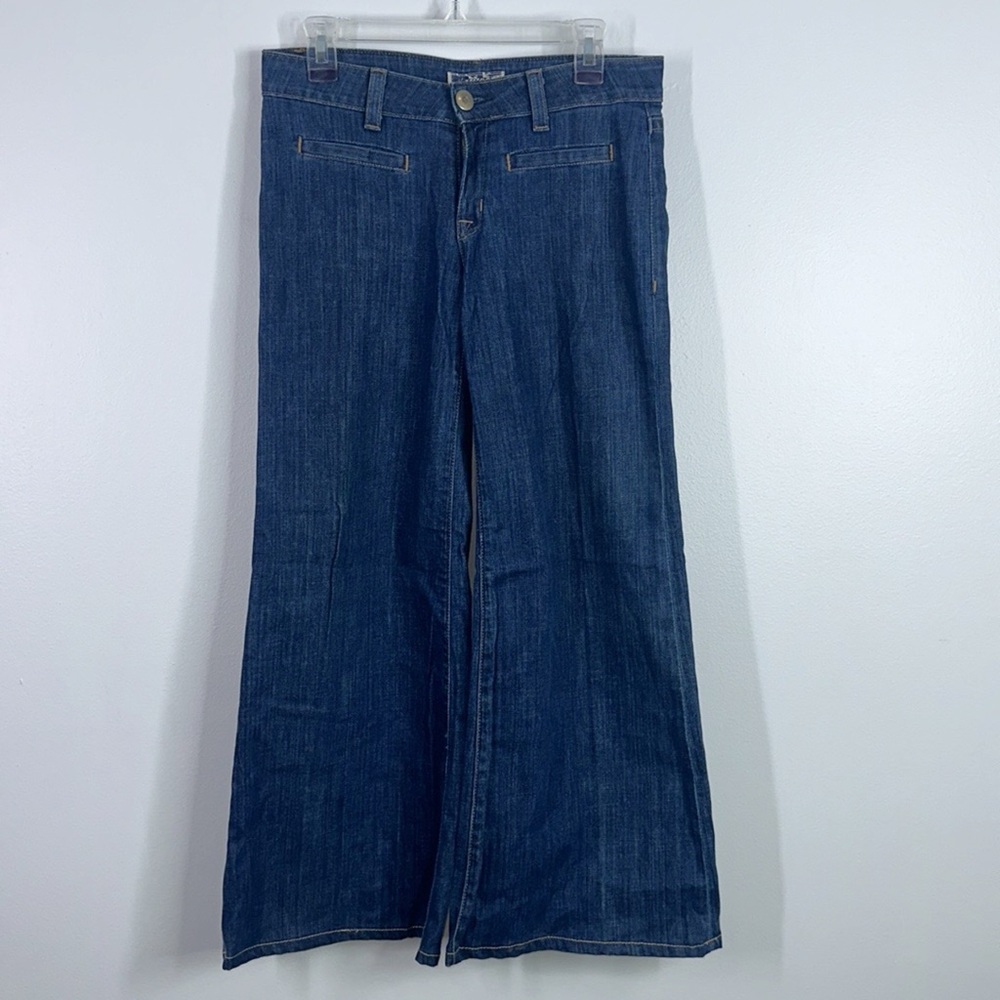 Hudson Jeans Dark Blue Wide Leg Denim
